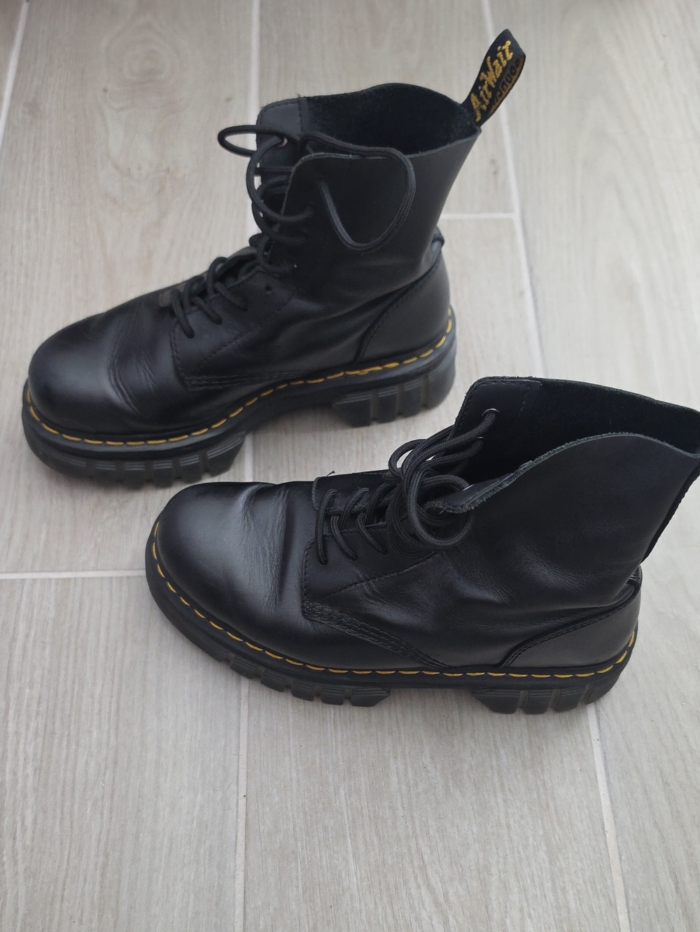 Dr. Martens Audrick 8 Eye Lace-Up Boot with Chunky Sole